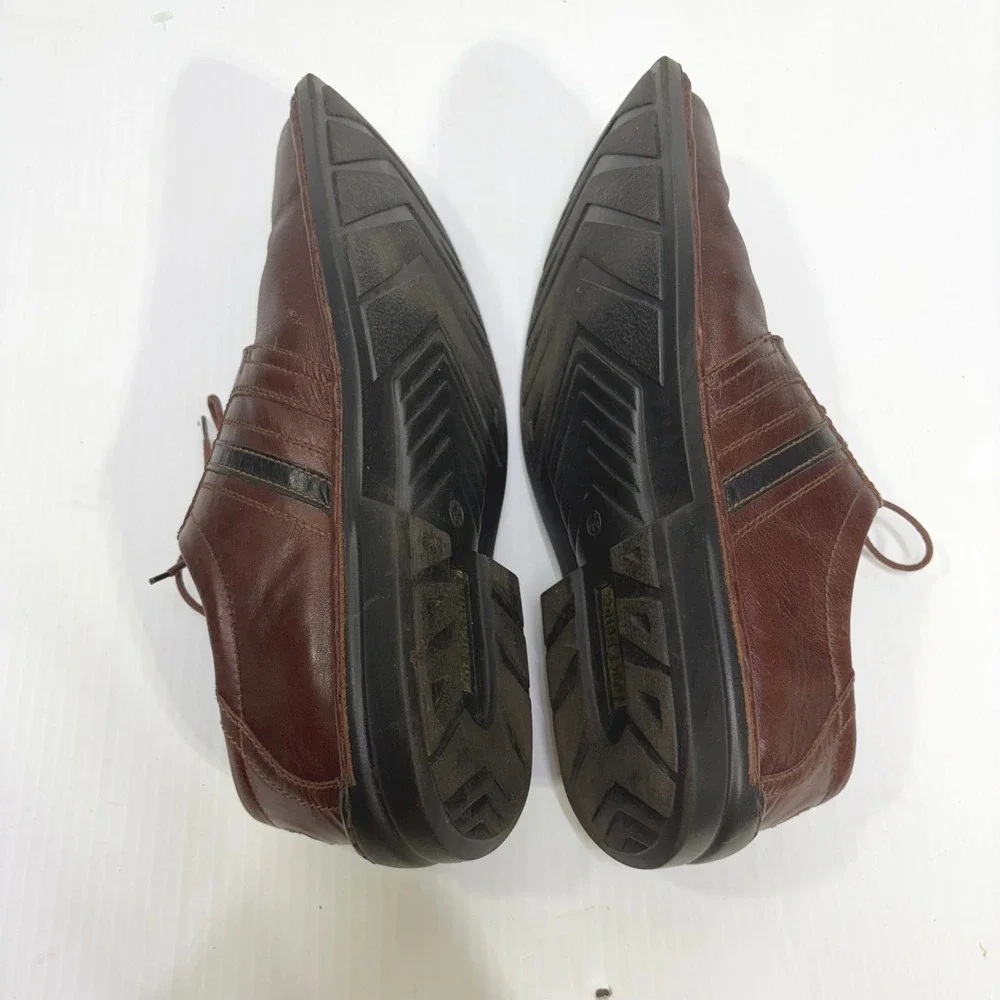 Josef Seibel Mens Brown Leather Bicycle Toe Derby Comfort Shoes EU 44 Hungary